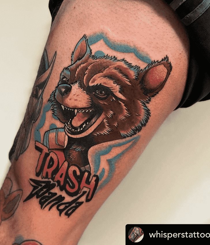Rocket Raccoon Tattoo Design Image