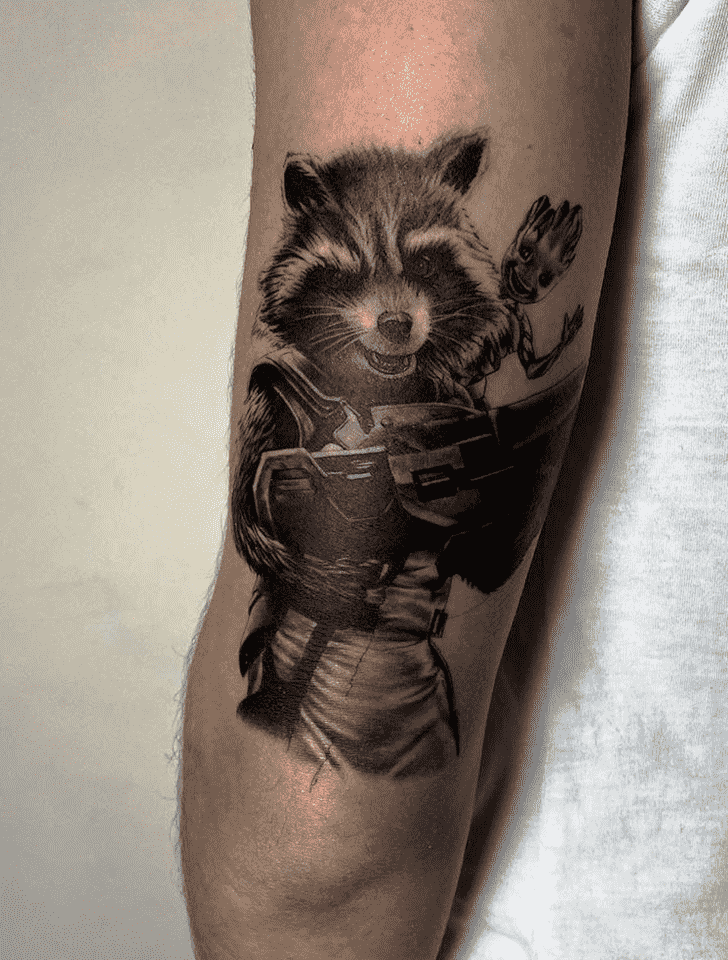 Rocket Raccoon Tattoo Photograph