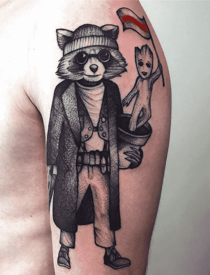 Rocket Raccoon Tattoo Portrait