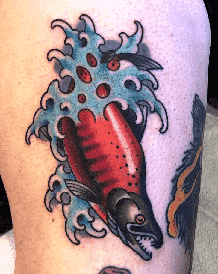 Salmon Fish Tattoo Photograph