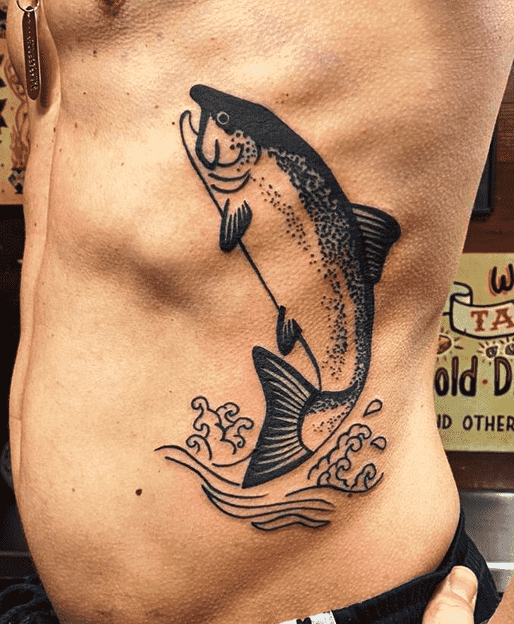 Salmon Fish Tattoo Ink