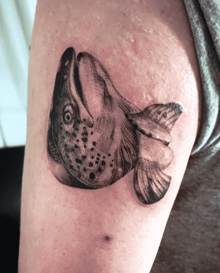 Salmon Fish Tattoo Shot