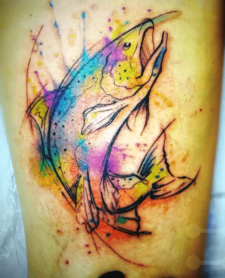 Salmon Fish Tattoo Photo