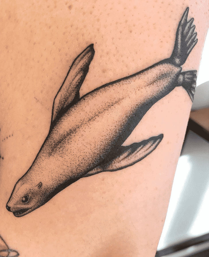 Sea Lion Tattoo Portrait