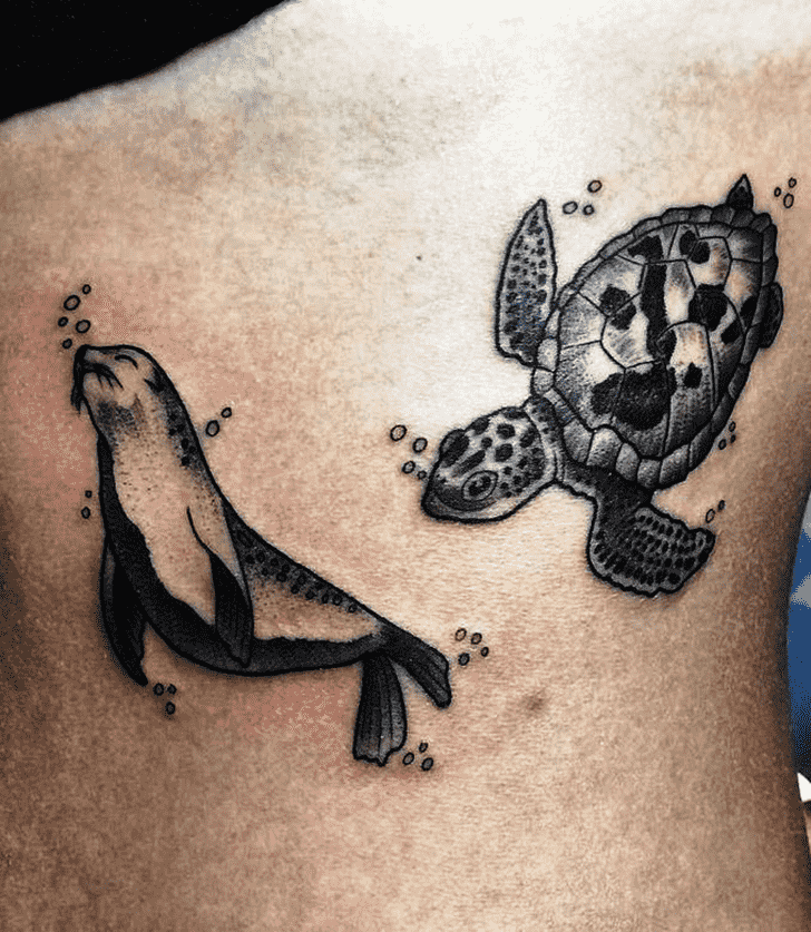 Sea Lion Tattoo Photograph