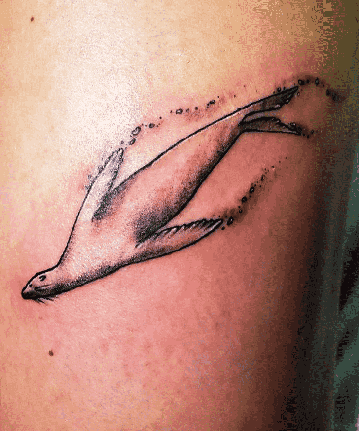 Sea Lion Tattoo Portrait