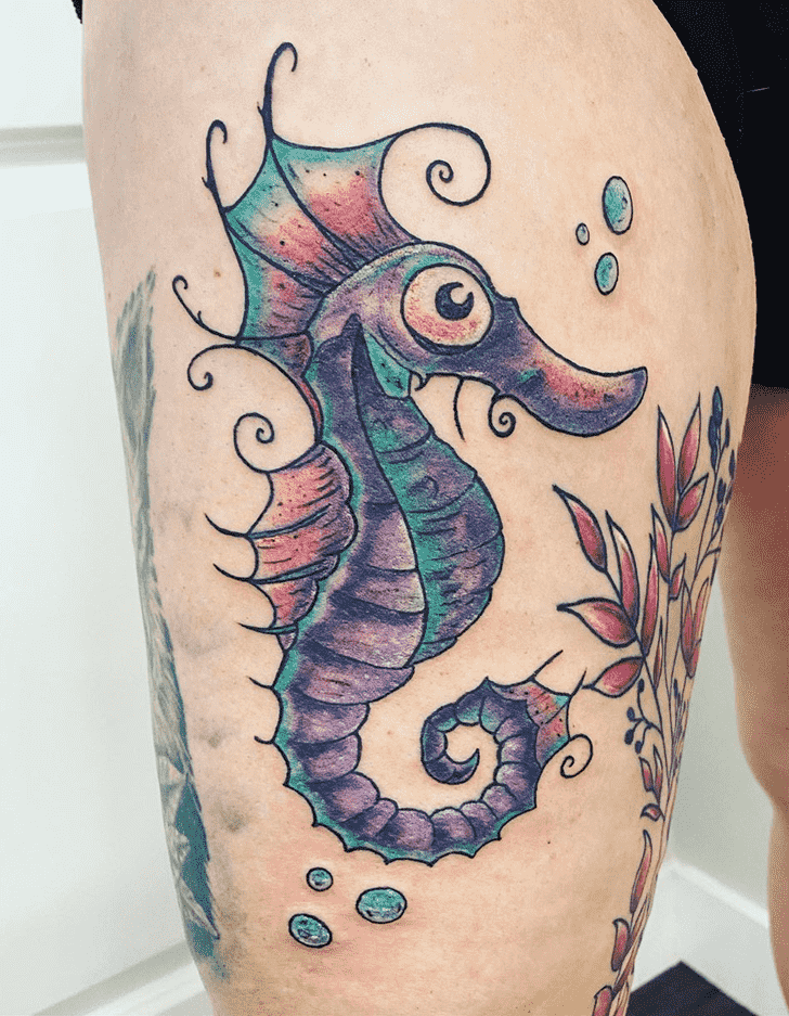 Seahorse Tattoo Shot