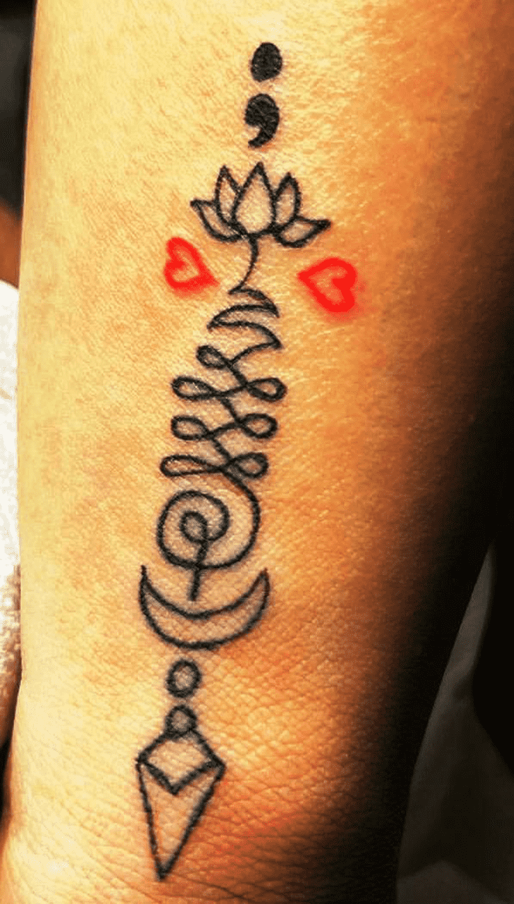 Semicolon Tattoo Photograph