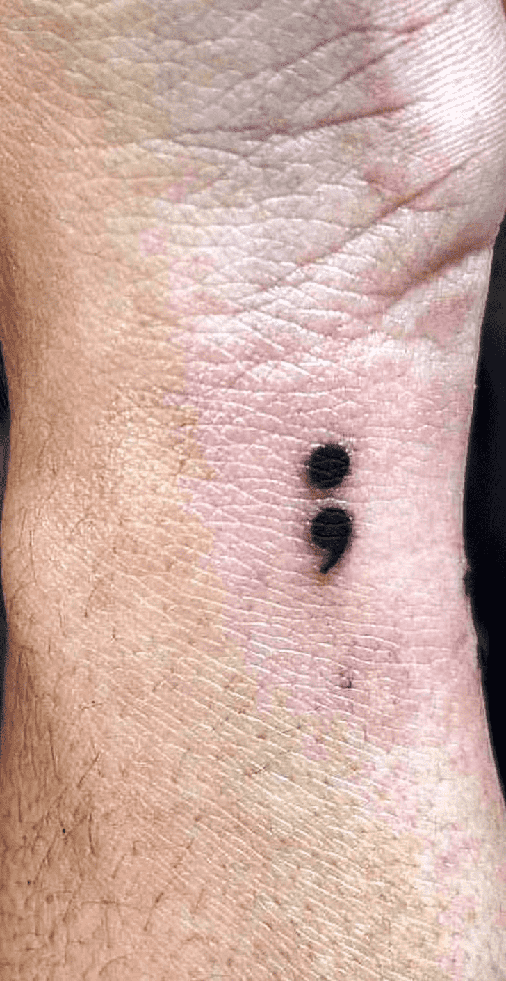 Semicolon Tattoo Photos