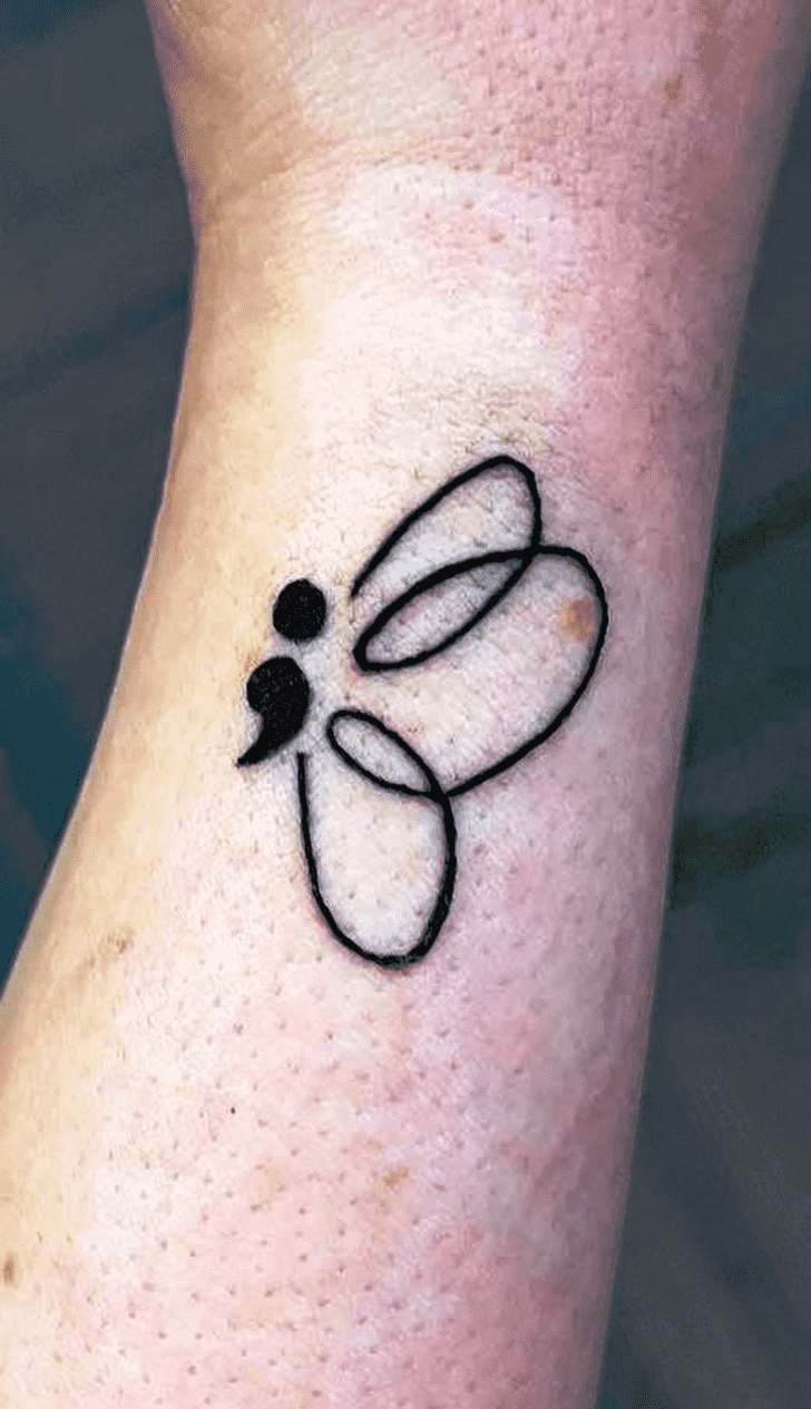 Semicolon Tattoo Ink