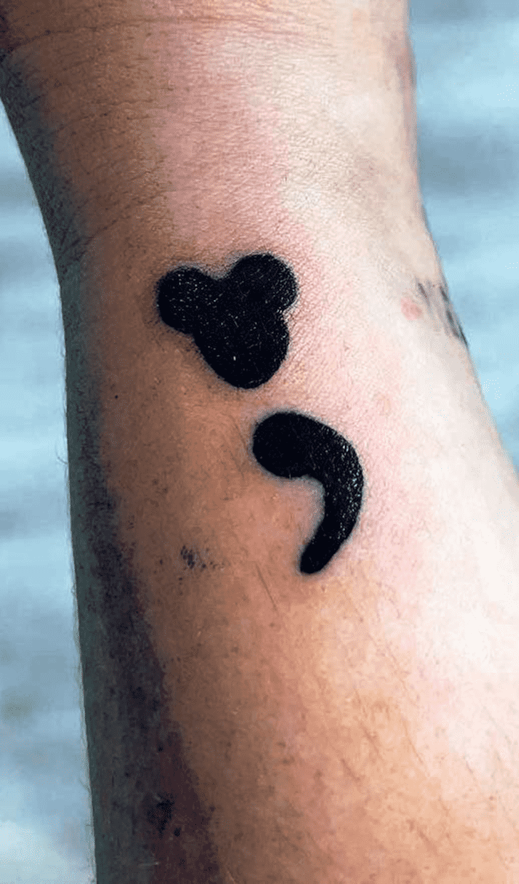 Semicolon Tattoo Snapshot