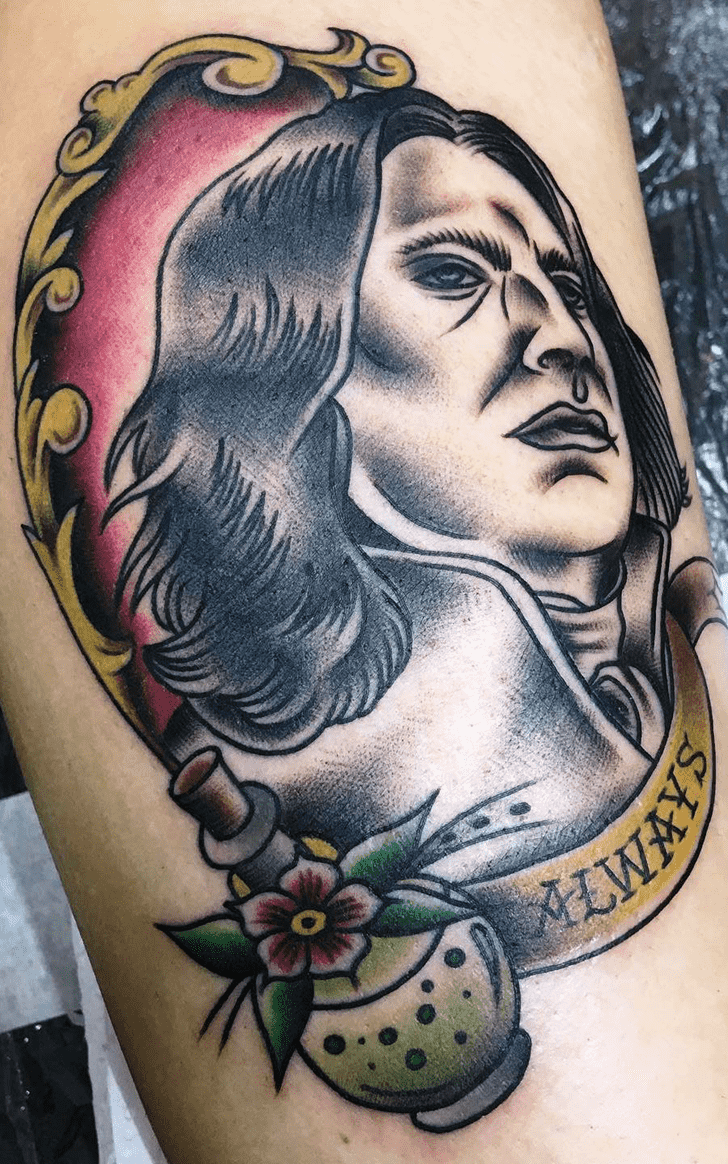Severus Snape Tattoo Portrait