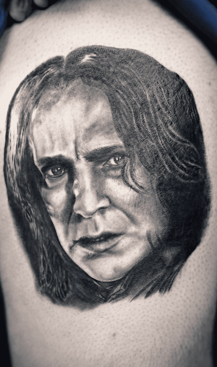 Severus Snape Tattoo Portrait