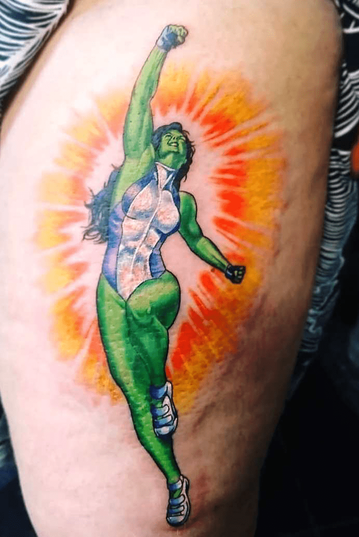 She-Hulk Tattoo Photo