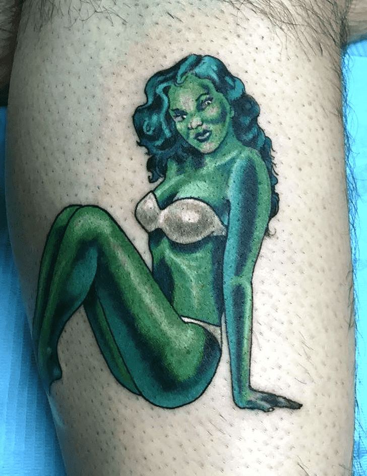She-Hulk Tattoo Portrait
