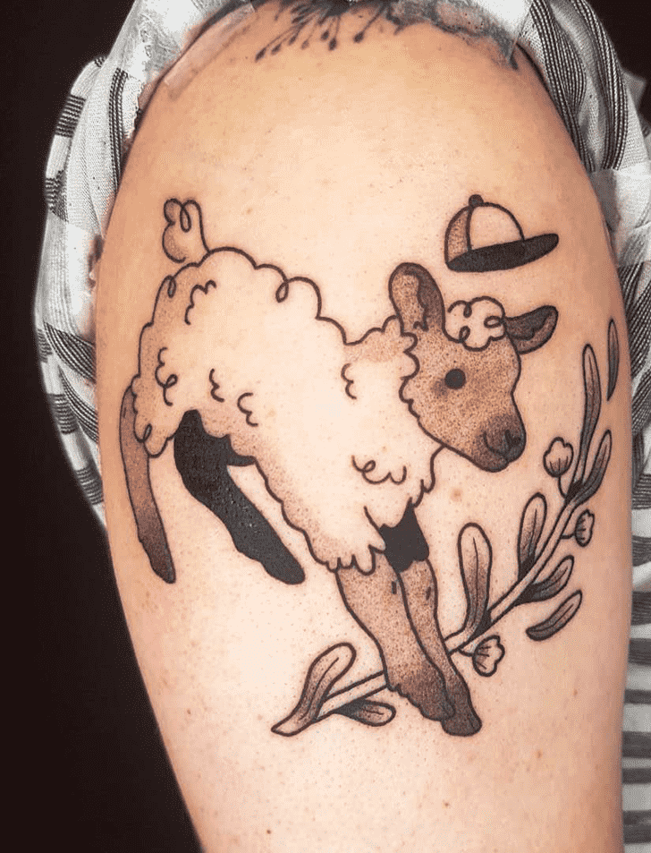 Sheep Tattoo Portrait