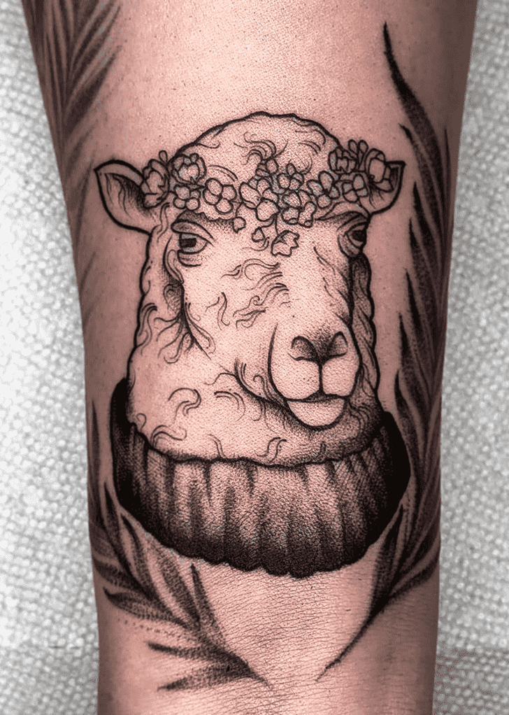 Sheep Tattoo Photograph
