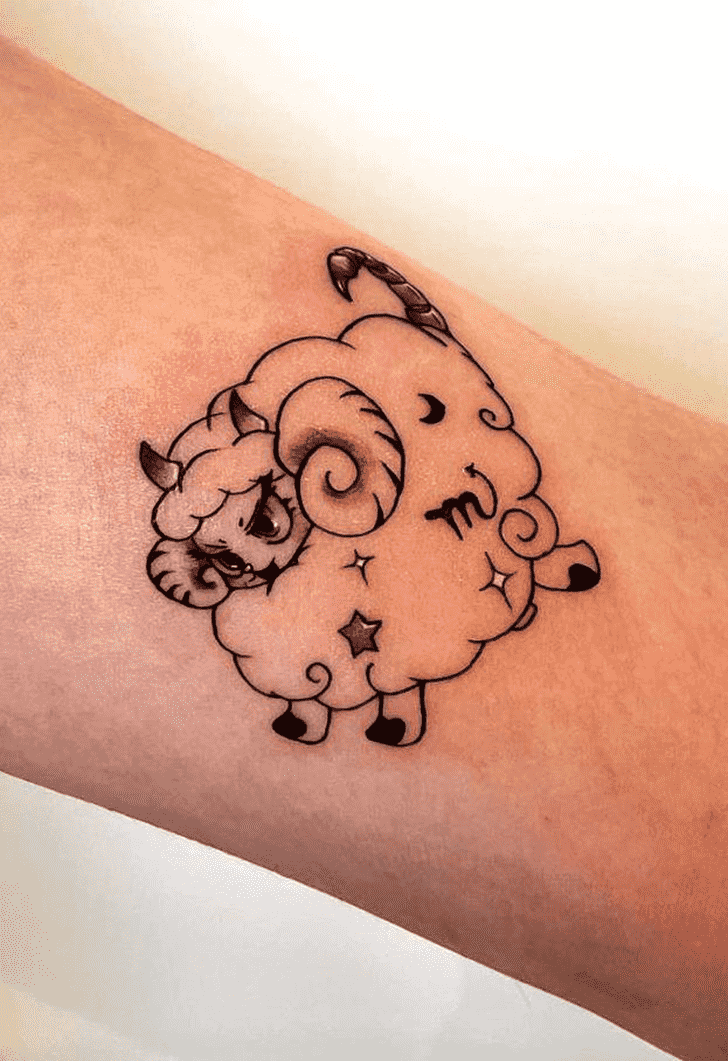 Sheep Tattoo Shot