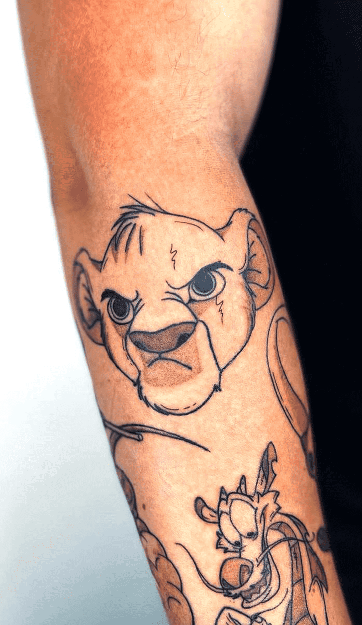 Simba Tattoo Portrait