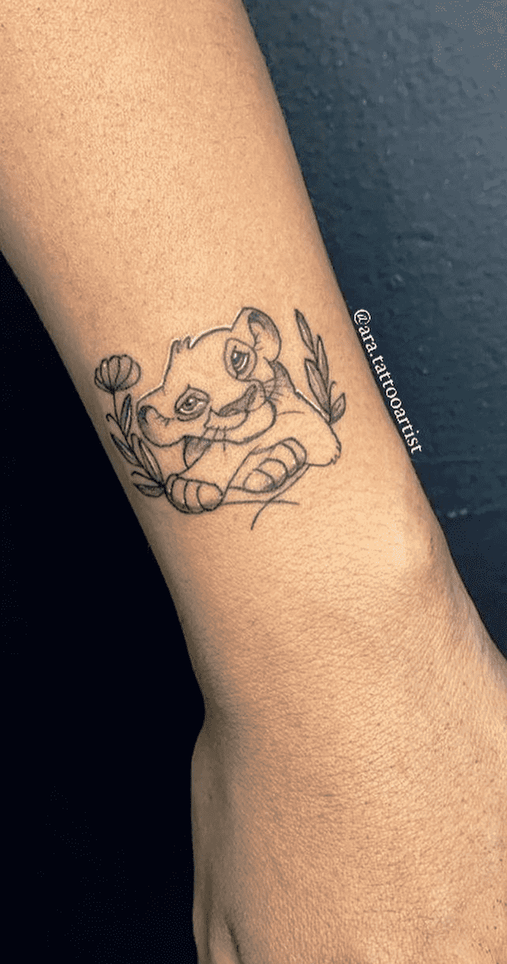 Simba Tattoo Design Image