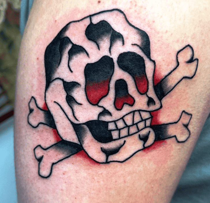 Skull And Crossbones Tattoo Figure