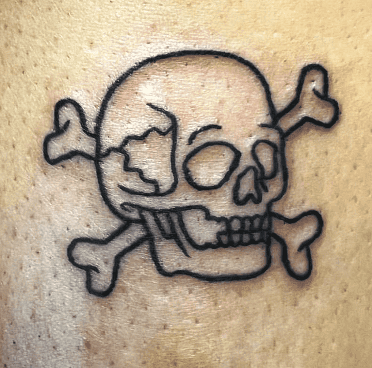 Skull And Crossbones Tattoo Portrait