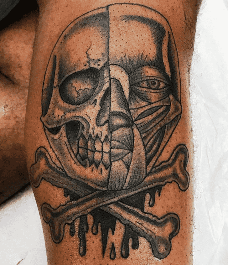 Skull And Crossbones Tattoo Ink