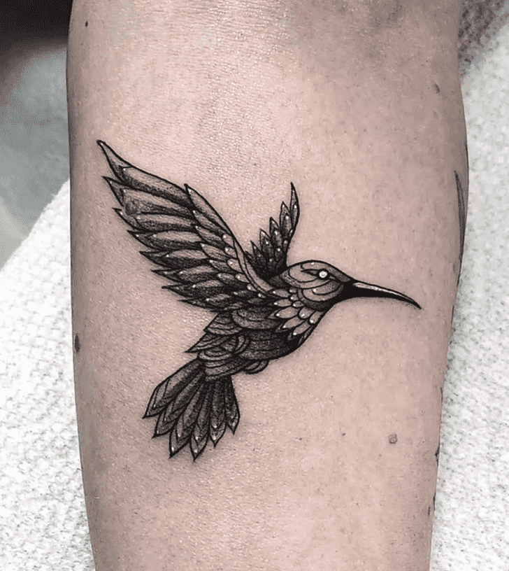Small Bird Tattoo Figure