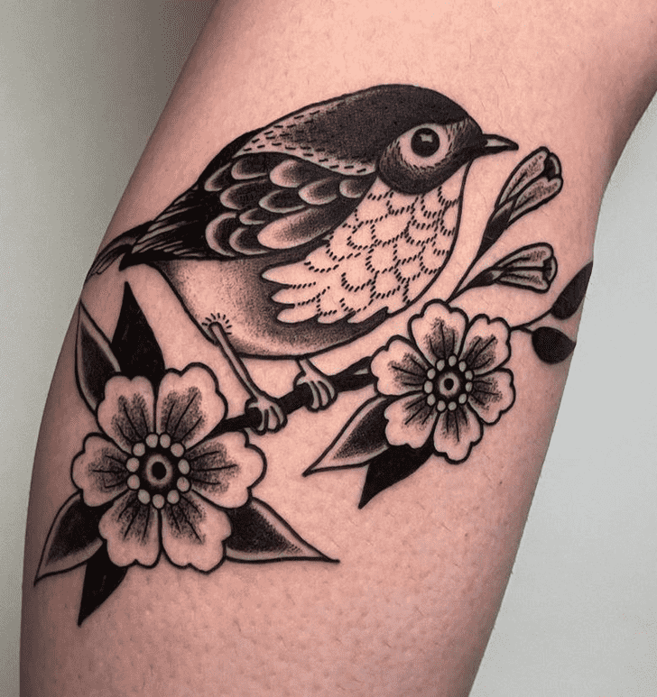 Small Bird Tattoo Portrait