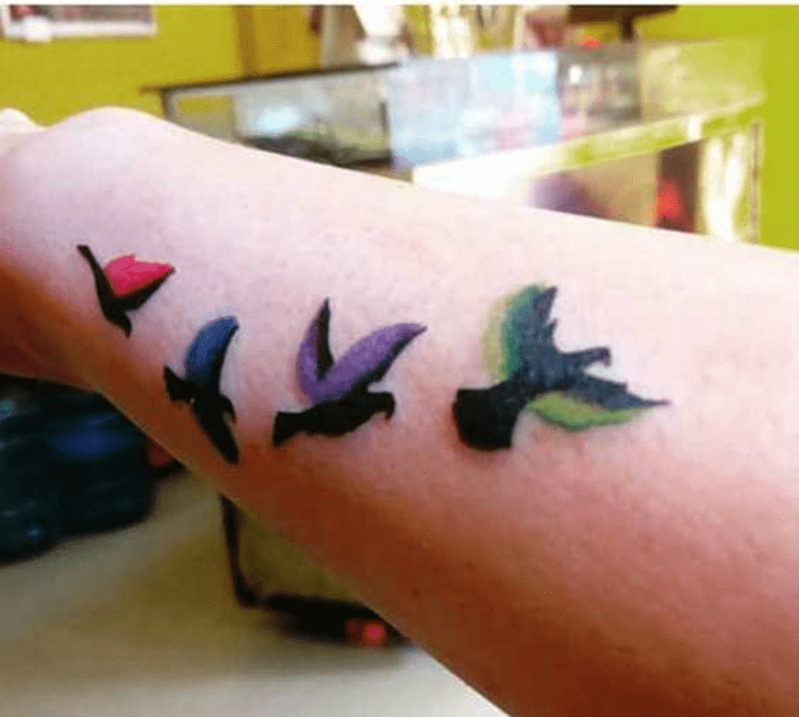 Small Bird Tattoo Photograph