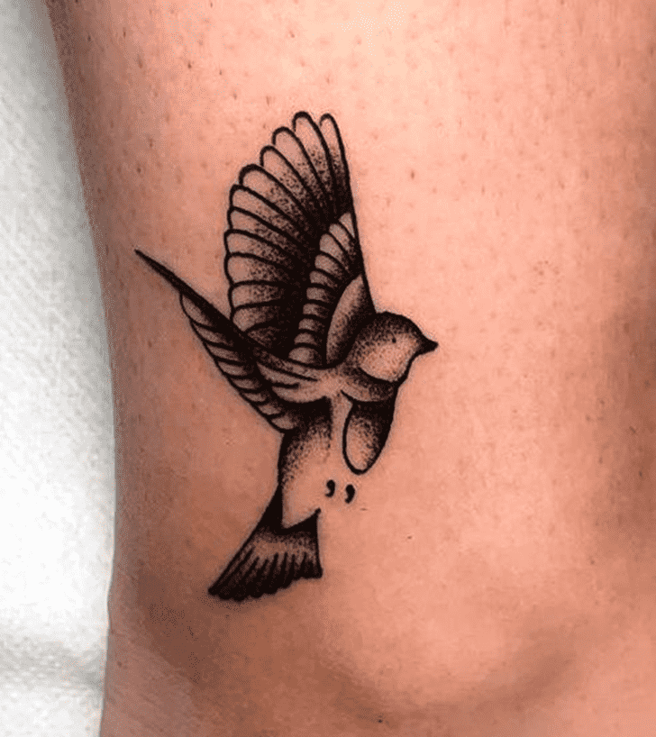 Small Bird Tattoo Portrait