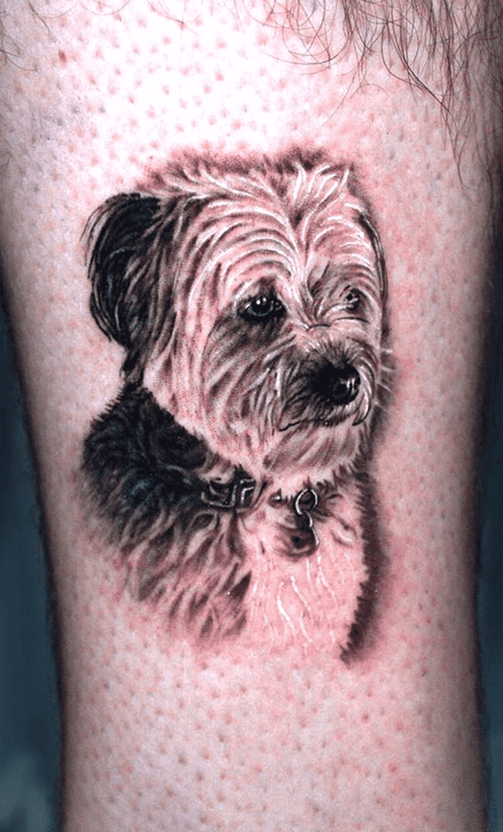 Small Dog Tattoo Ink