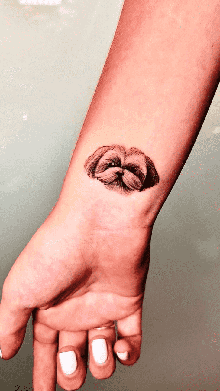 Small Dog Tattoo Portrait