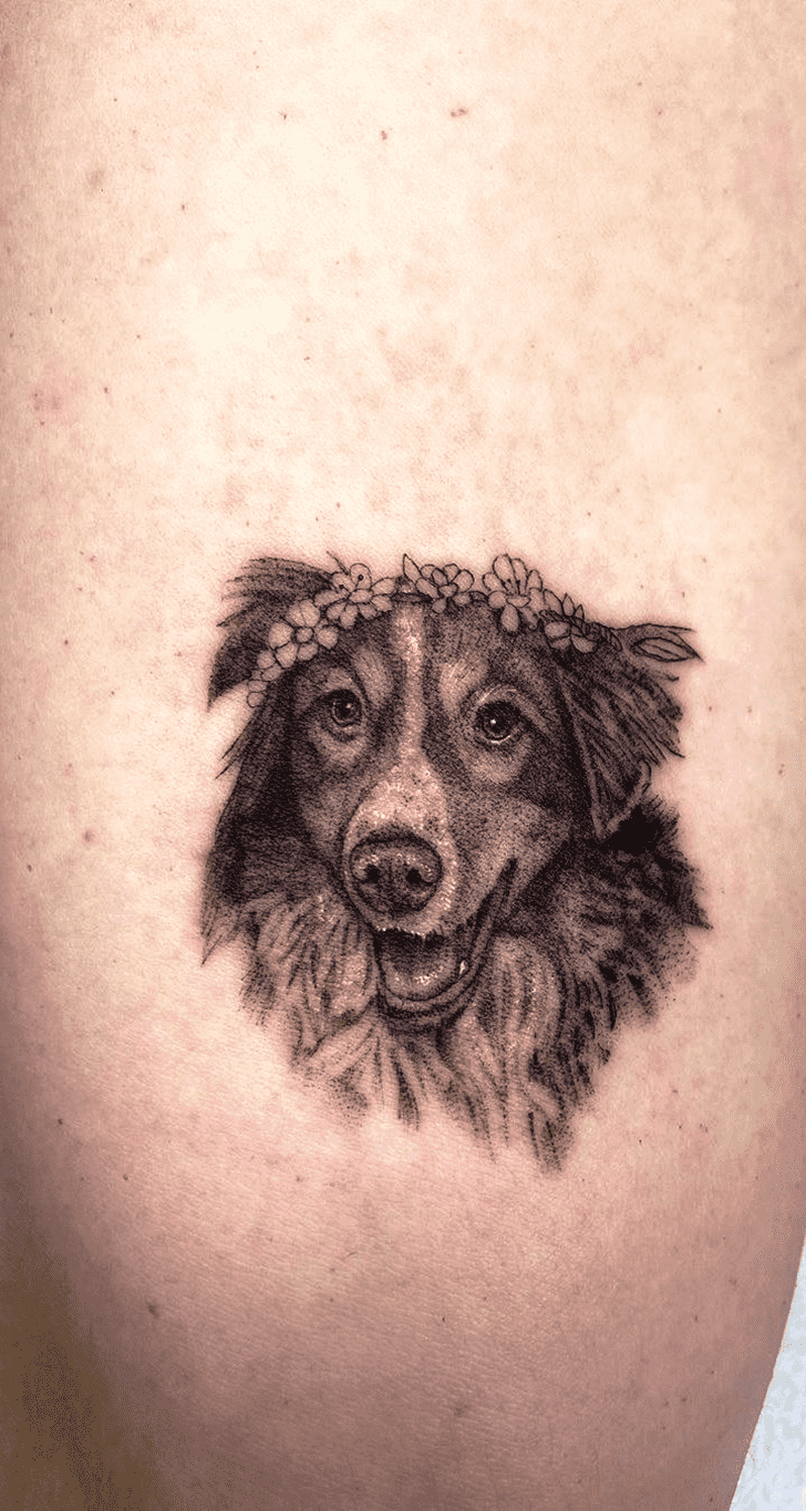 Small Dog Tattoo Ink