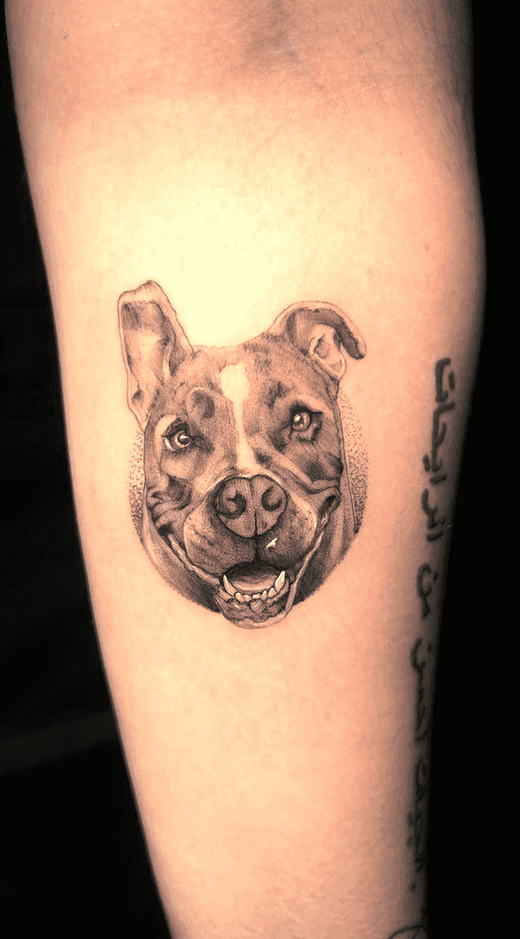 Small Dog Tattoo Portrait