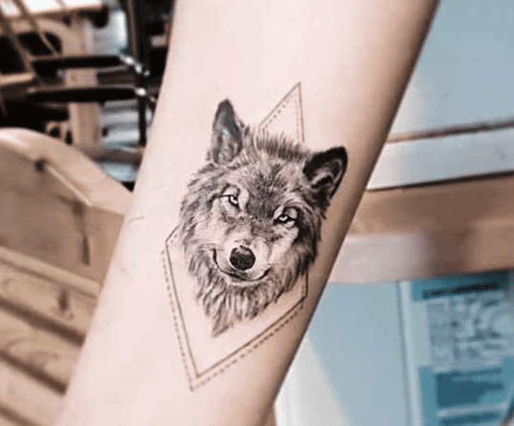 Small Wolf Tattoo Ink