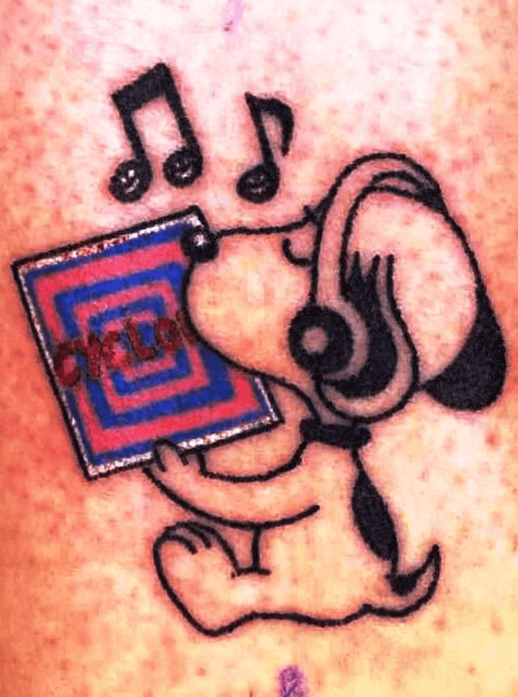 Snoopy Tattoo Figure