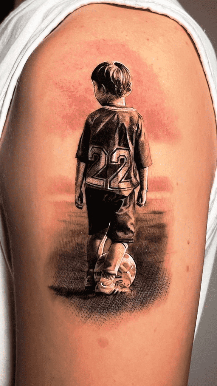 Soccer Tattoo Figure