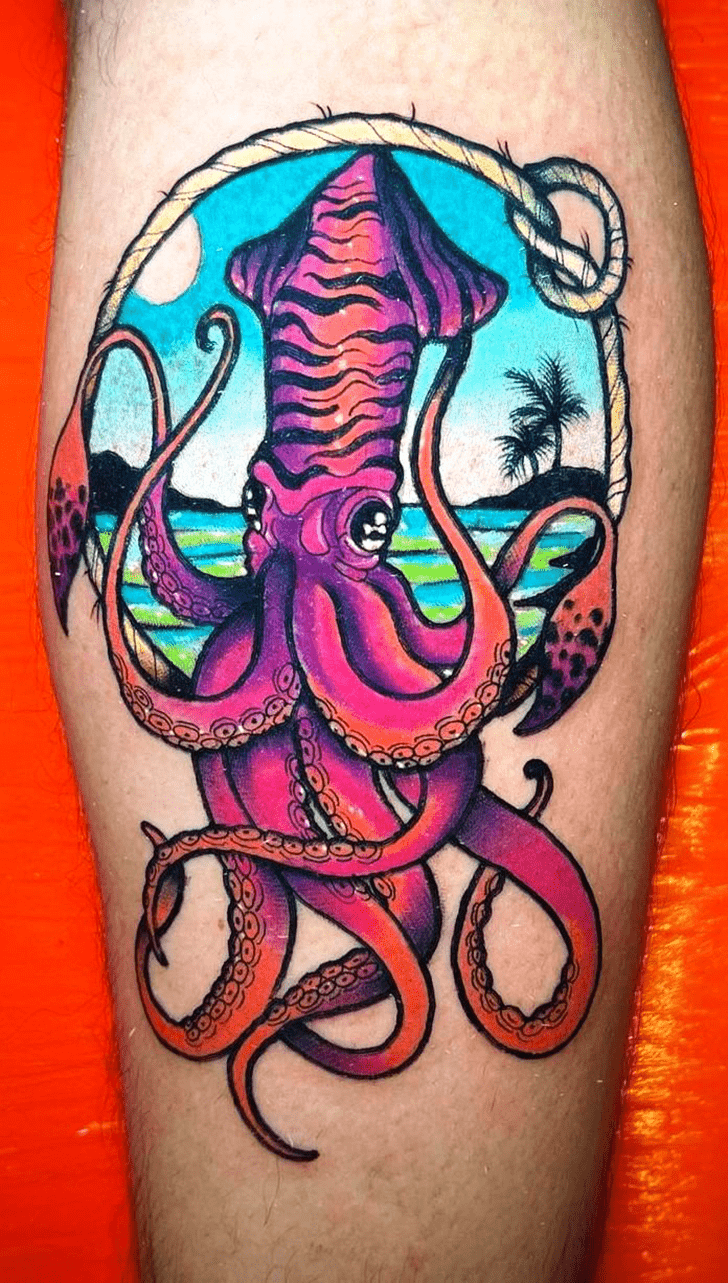 Squid Tattoo Photos