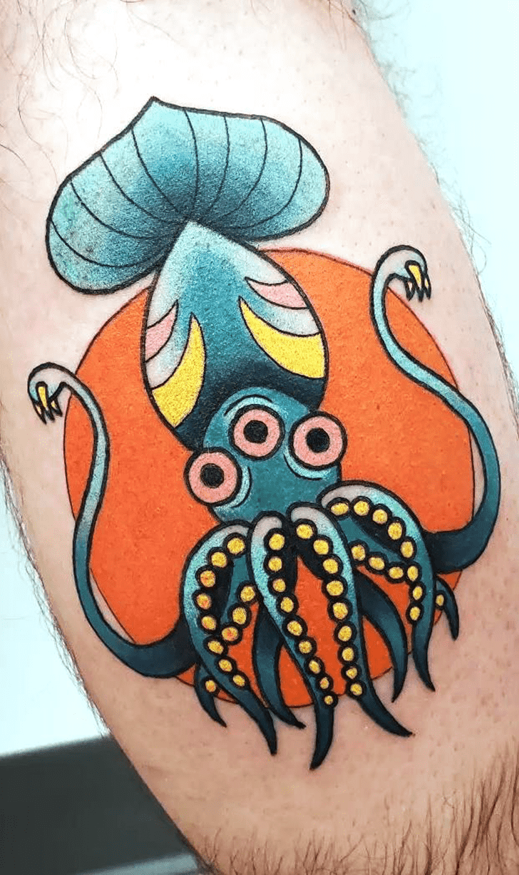 Squid Tattoo Photograph