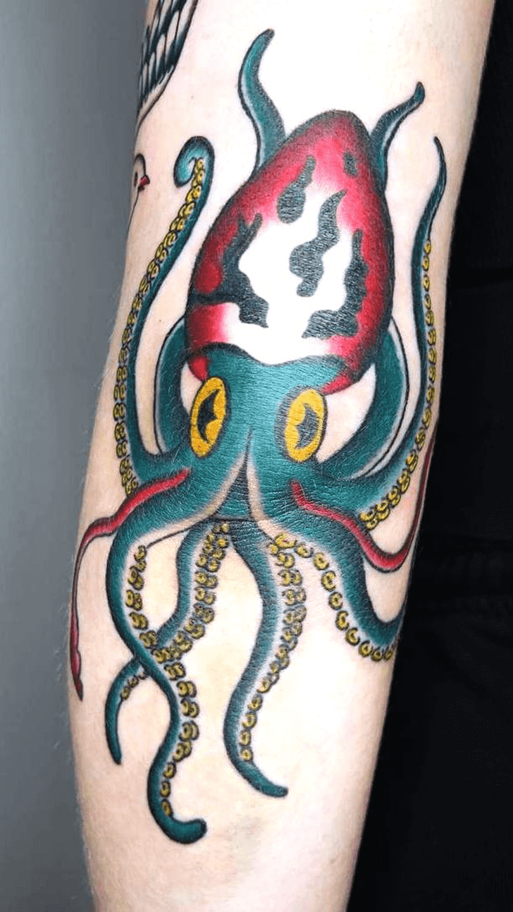 Squid Tattoo Portrait
