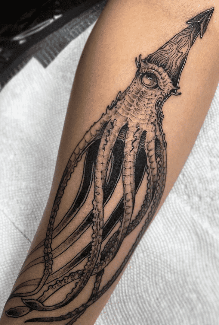 Squid Tattoo Snapshot