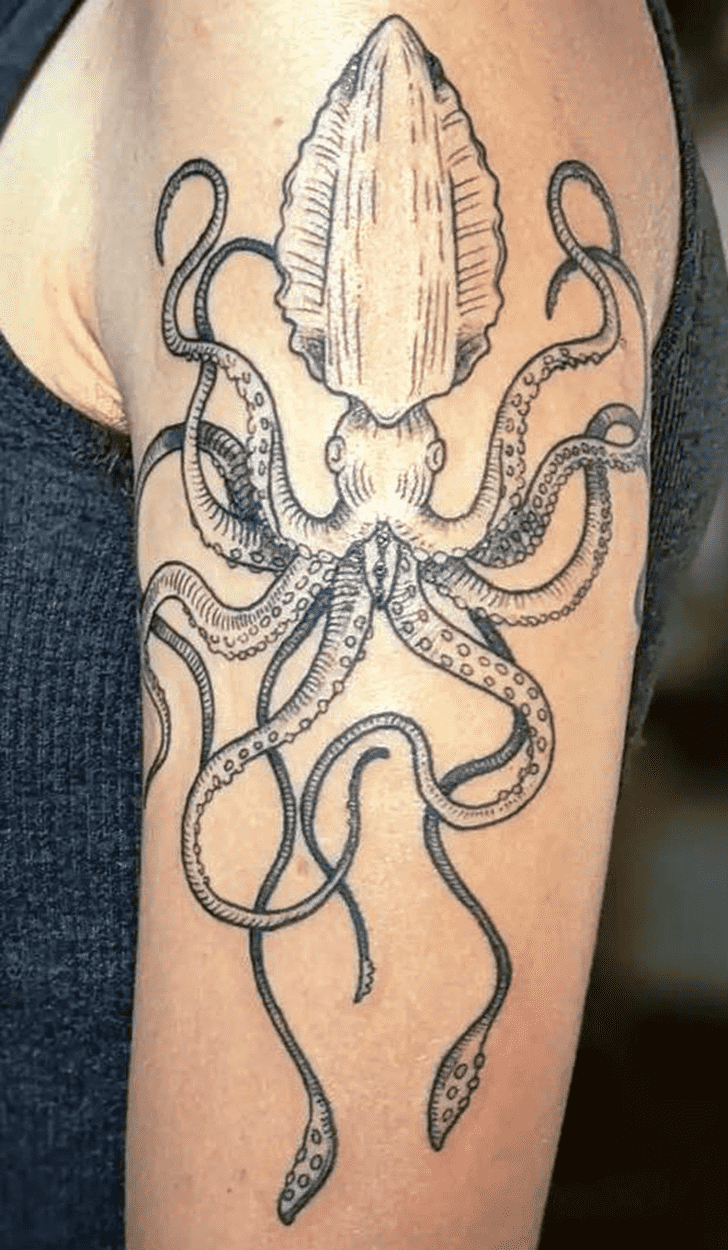 Squid Tattoo Shot