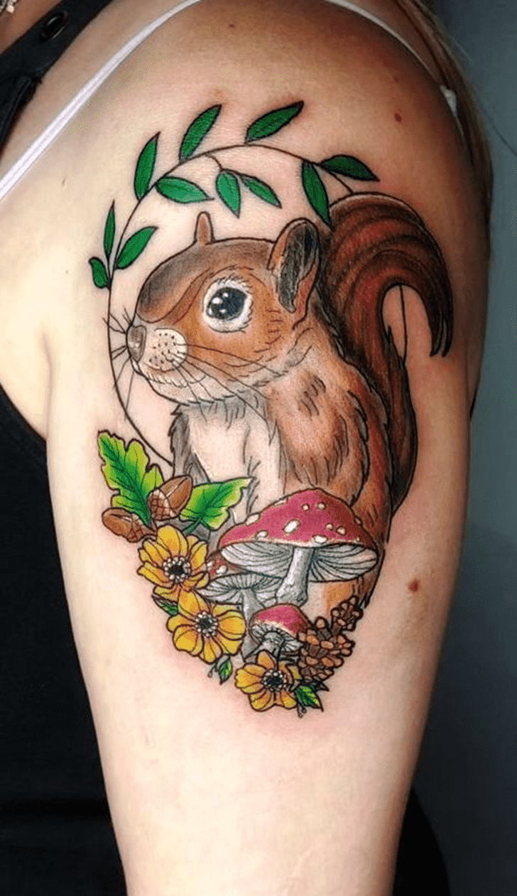 Squirrel Tattoo Figure