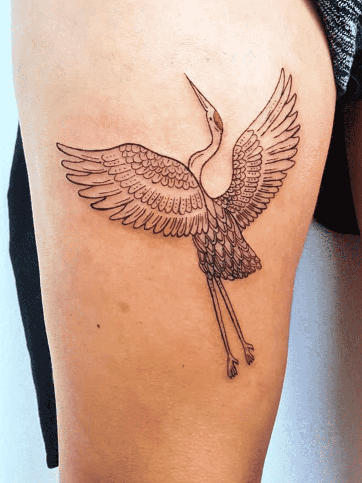 Stork Tattoo Shot
