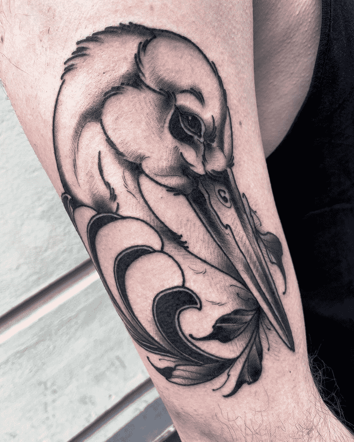 Stork Tattoo Ink