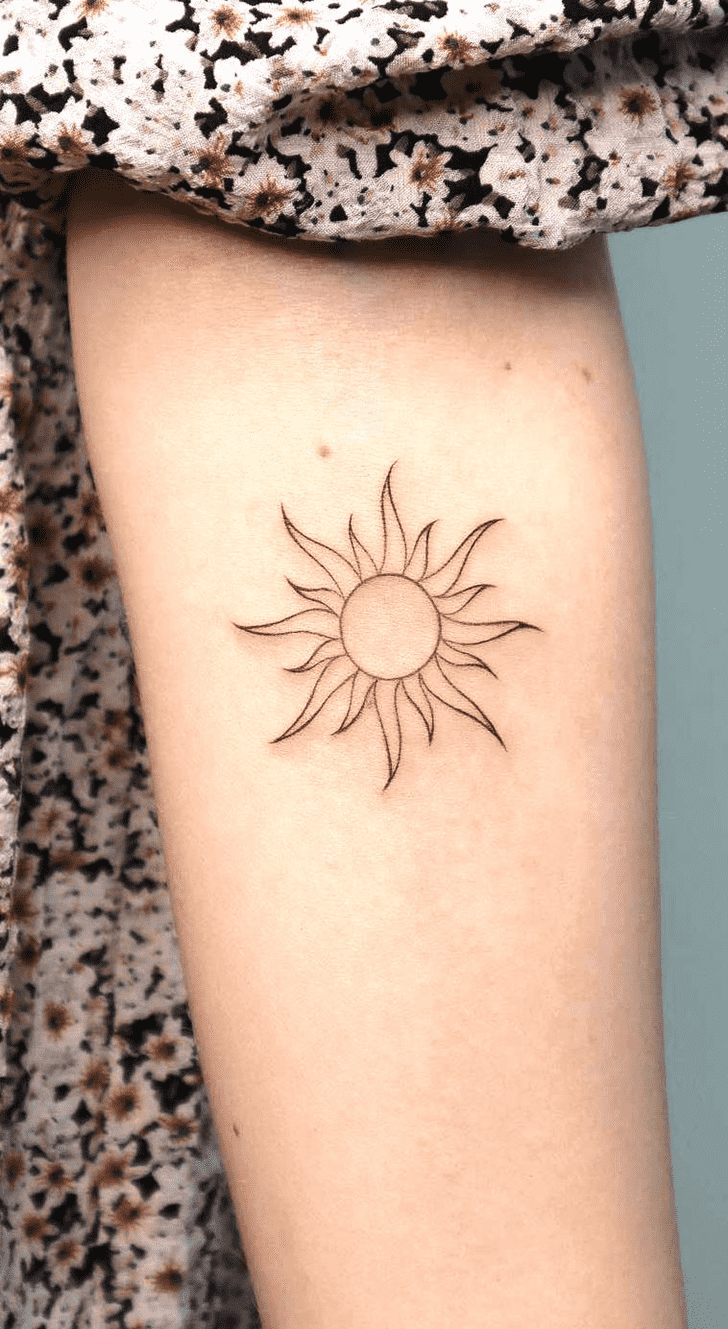 Sun Tattoo Design Image