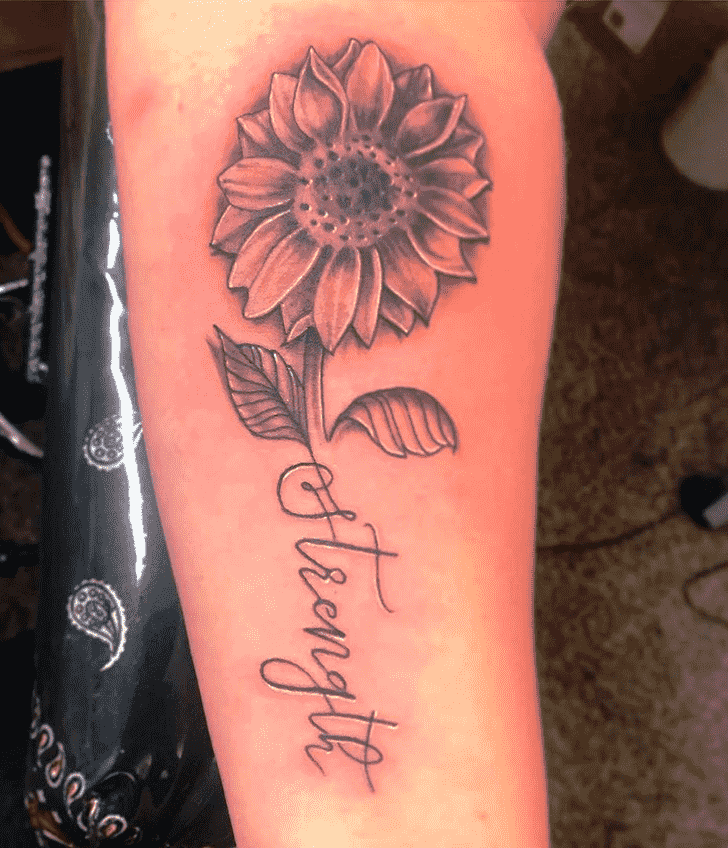 Sunflower Tattoo Figure