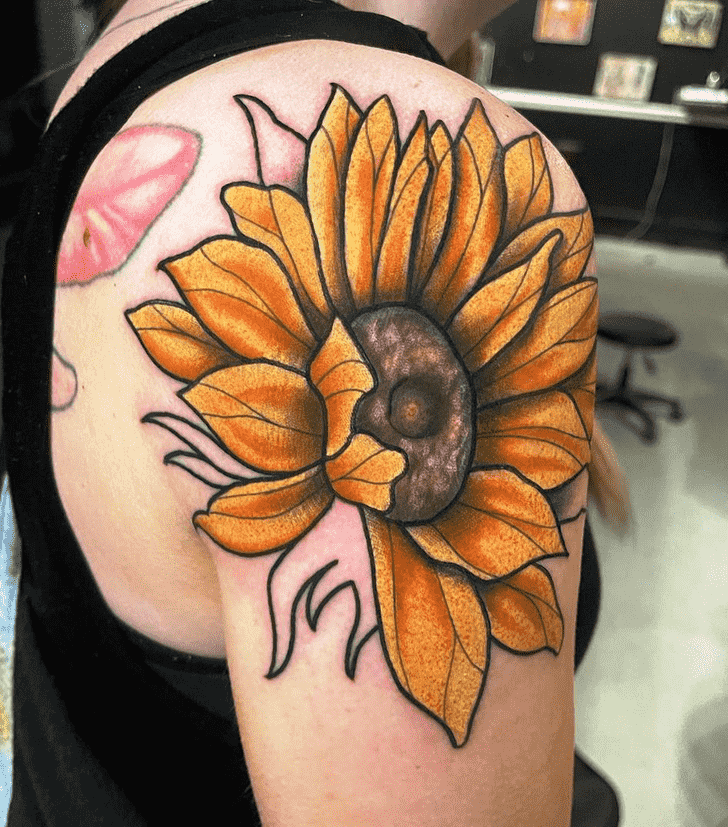Sunflower Tattoo Shot