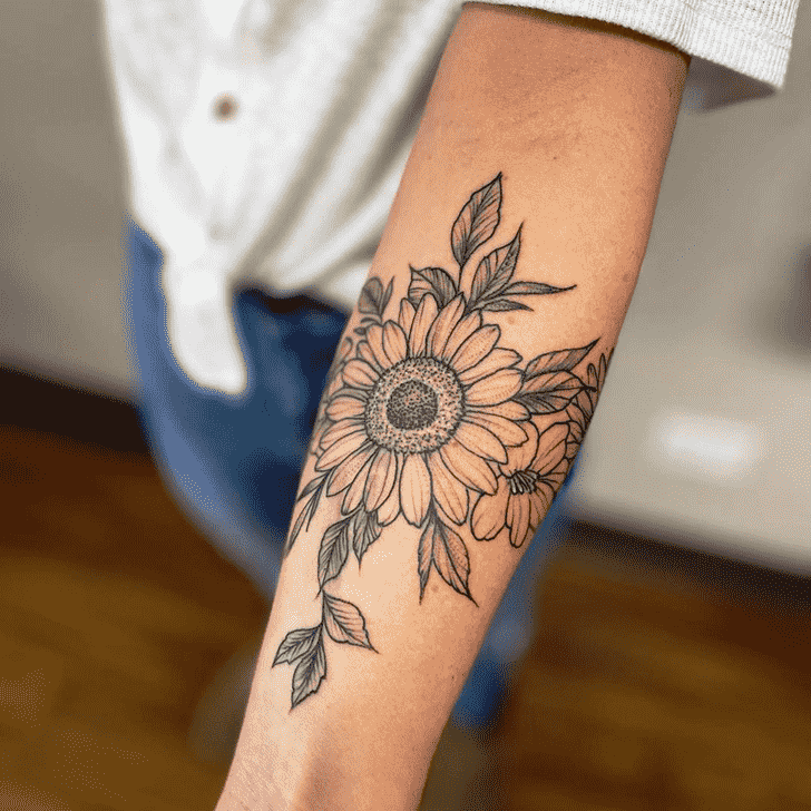 Sunflower Tattoo Snapshot